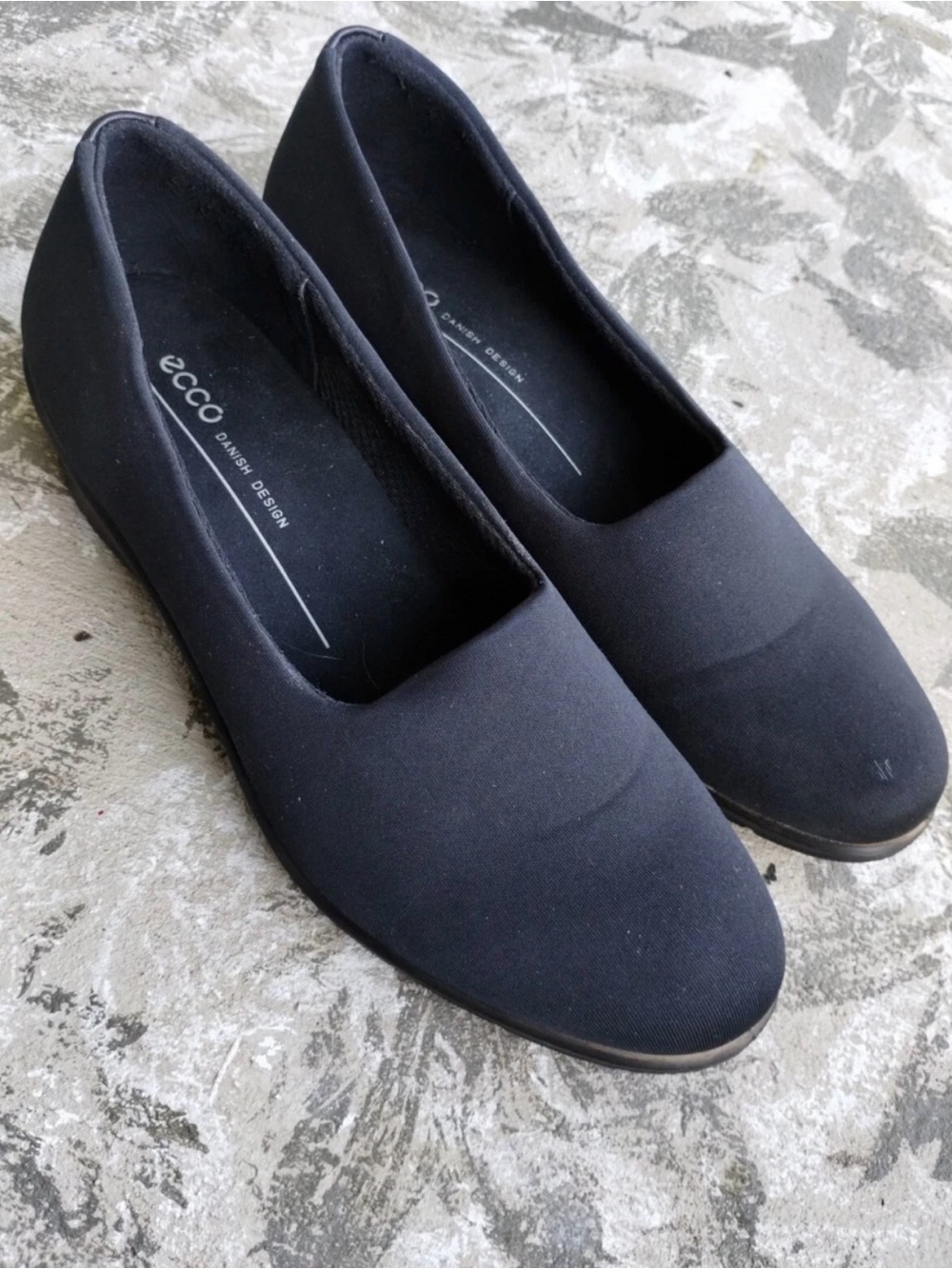 Ecco Soft 7 Wedge Slip on Loafer Women Comfort Shoe EU 40 Black US 9.5